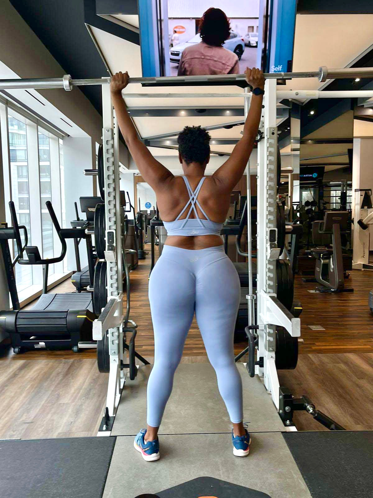 Soft MF Leggings Set University Blue - Monie Fit LLC