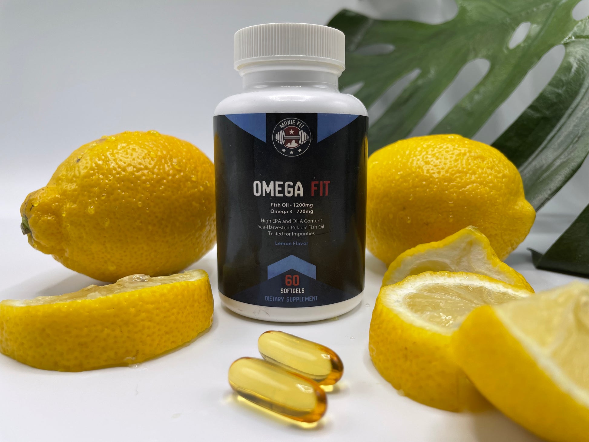 Omega Fit (Lemon Flavored Omega 3 Fish Oil) - Monie Fit LLC