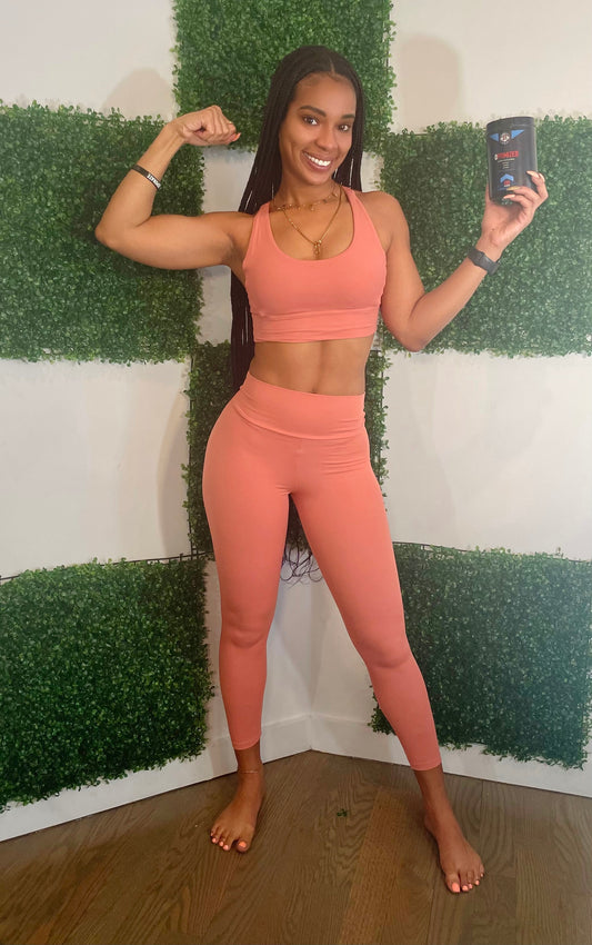 Soft MF Leggings Set Shell Pink - Monie Fit LLC